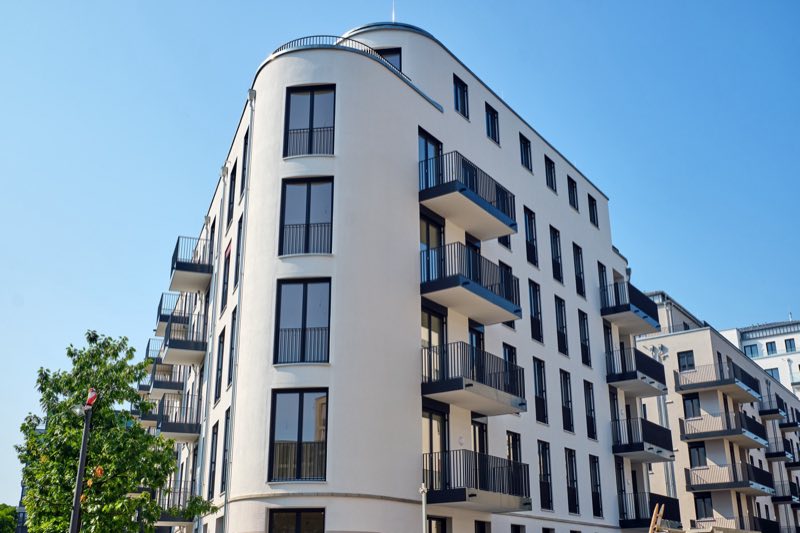 A modern multifamily residential building